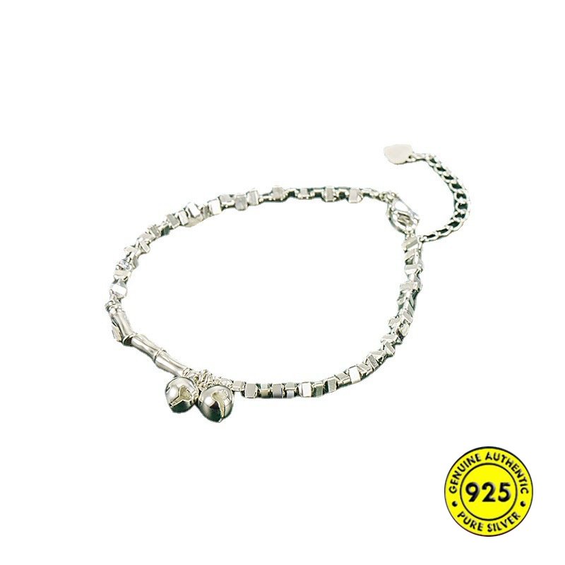 Gelang S925 Silver Blok Super Flash Bell U1854