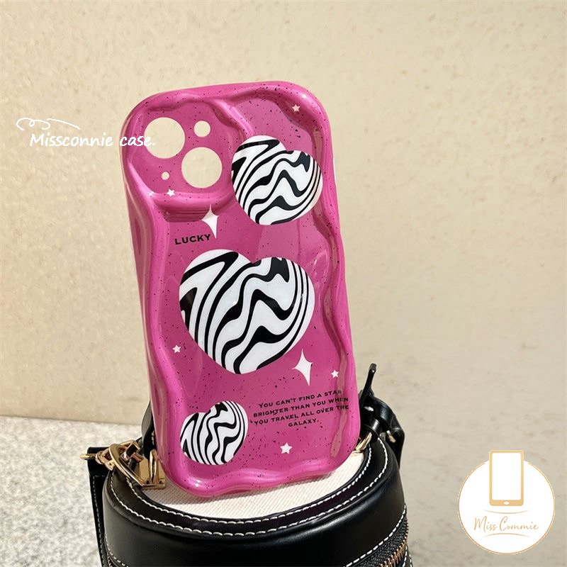 Case Cinta Hati Motif Leopard Putih Mengkilap Untuk Realme C53 C30 C35 C25 C55 C21 C25Y 7i5 9i 5i 6i 5s C33 C21Y C11 C17 C3 C20A C31 C15 C20 C25s C2 C12 3D Wavy Curved Edge Soft Cover