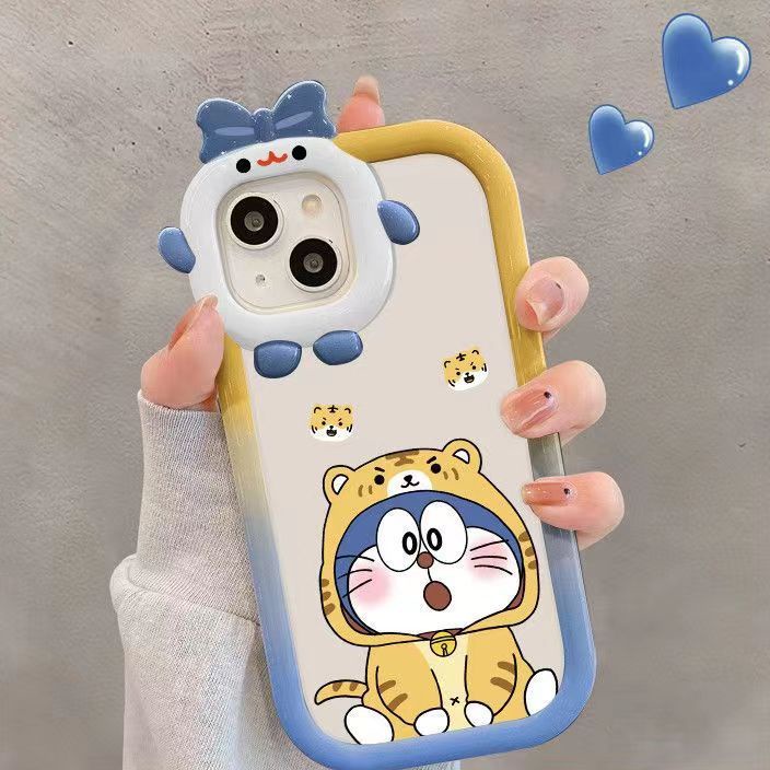 Little Monster Case For iPhone 6 6S 7 8 6PLUS 7PLUS 8PLUS X XS XSMAX 11 XR 11PRO 11PROMAX Cute Dorae