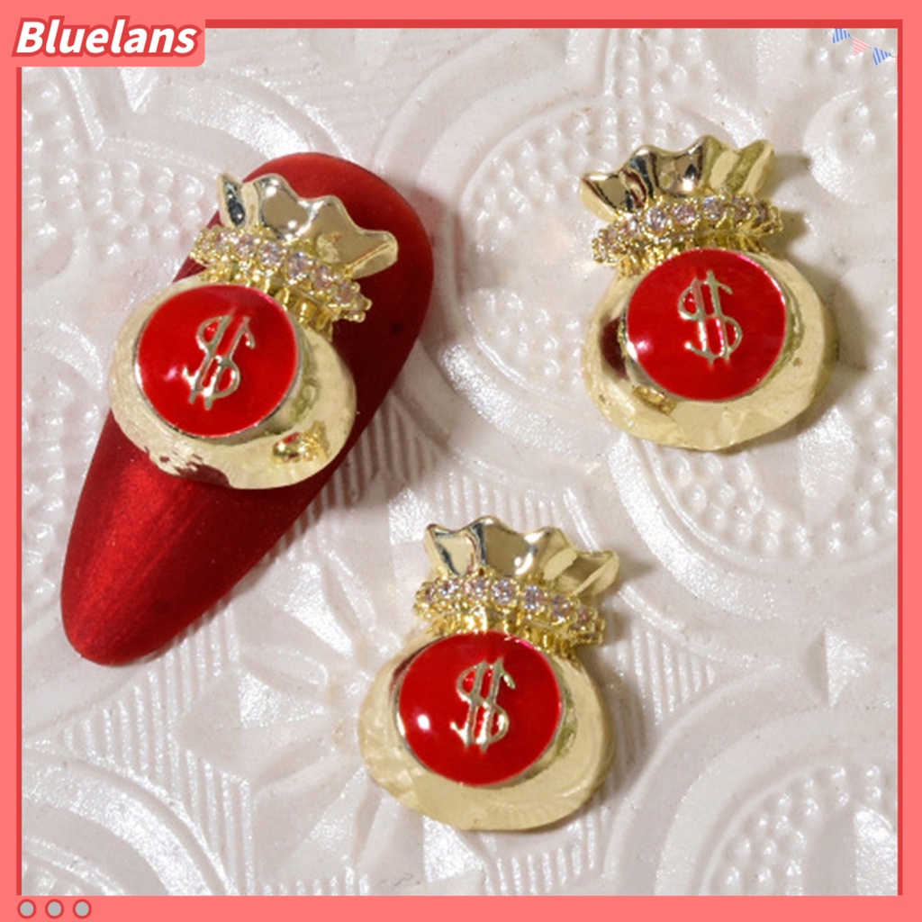 [BLM] Dekorasi Kuku Indah Nail Art Desain Aksesoris Nail Cubic Zirconia Alloy Perhiasan Untuk Salon Kuku