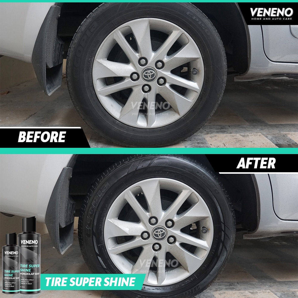 Veneno Tire Super Shine - Menghitamkan ban/roda Kendaraan - by Veneno Indonesia