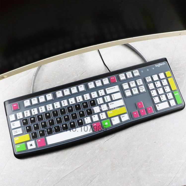 Untuk Logitech Mk120 K120 Desktop Dapat Dicuci Silikon Tahan Debu Mekanik Keyboard Cover Pelindung Kulit Penjaga