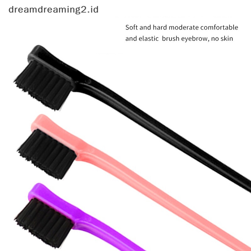 (drea) 3pcs /Set Sisir Rambut Kontrol Tepi Dua Sisi Styling Rambut Alat Sikat Rambut //