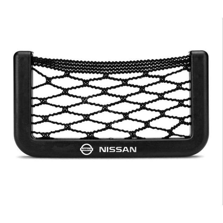 Nissan Kualitas Tinggi Universal Car Seat Mesh Storage Bag Phone Holder Pocket Untuk Terra Livina Note Xtrail Magnite Kicks March Juke Skyline Navara Serena Leaf