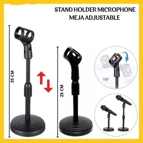 I* HD26 STAND MIC MEJA HD 26 - HOLDER MICROPHONE HD26 - STAND MIKROFON MEJA - STAND HOLDER MIC HD-26