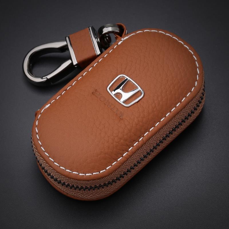 Untuk Honda for Toyota for Nissan for BMW for Audi for Lexus for Mercedes-Benz Key Pouch Leather Case for Smart/Kunci Mobil Tanpa Kunci