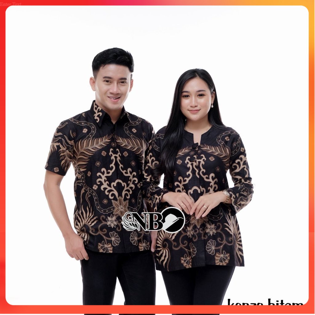 COUPLE BATIK NEW HEM BLUS BLOUSE TRENDING INTERNATIONAL COUPLE SERAGAM TERLARIS