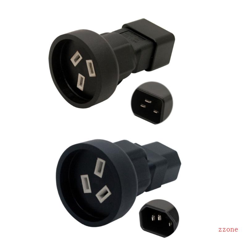 Adaptor Konektor Power zzz Male to Female IEC320 C14 IEC320-C20 Ke SAA Australia