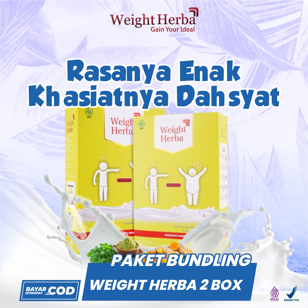 

Paket 2 Box Weight Herba – Solusi Ampuh Menambah Berat Badan dengan 2 Gelas Sehari, Susu Penambah Berat Badan, Susu Menambah Nafsu Makan Dan Susu Asupan Tubuh, Susu Tampa Efek Samping, Susu Gula Rendah, Susu Diabetes, Susu Herbal Alami