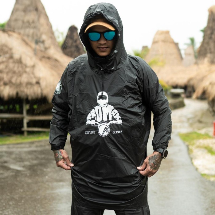 Jas hujan tromax mohu expert series - Jas hujan tromax mohu expert - Hitam, XL