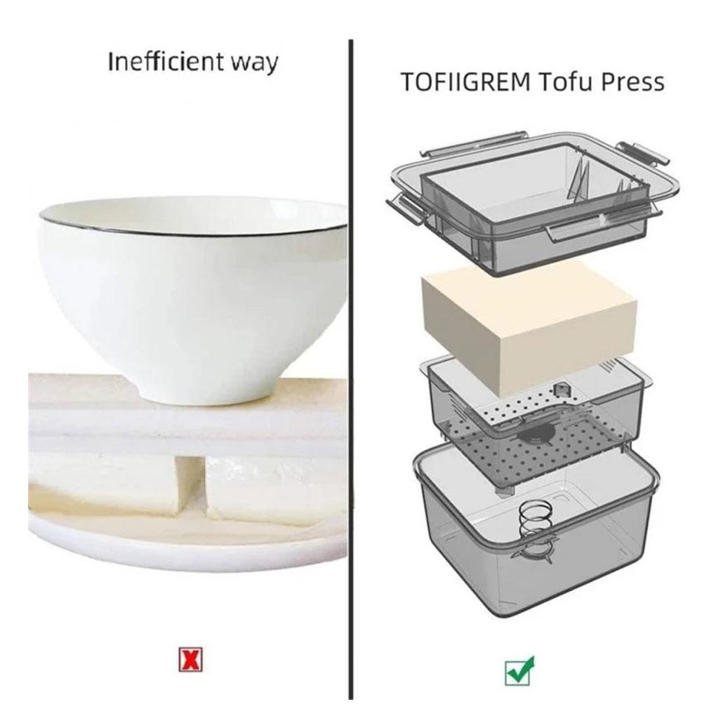 3-layer Tahu Press-Maker Presser Portable Water Removal Drainer Gadget Rumah Tangga Profesional Alat Masak Dapur