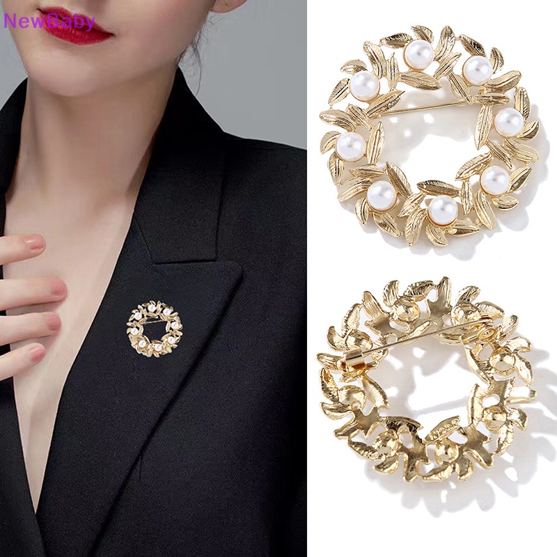 Newbaby Fashion Mutiara Bros Pin Wanita Perhiasan Perjamuan Pesta Bros Aksesoris ID