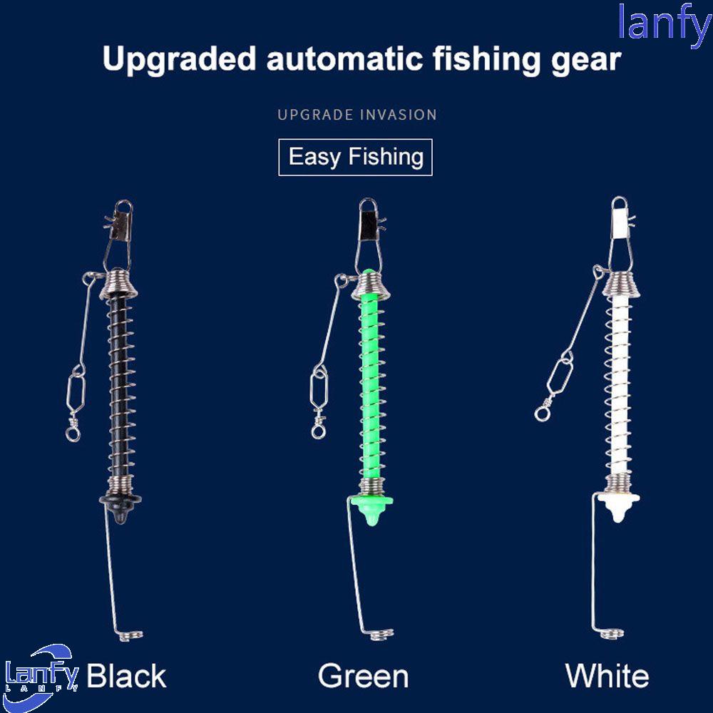 Lanfy Alat Pemicu Umpan Fishhook Kail Pancing Otomatis Spring Fish Lure Accessories