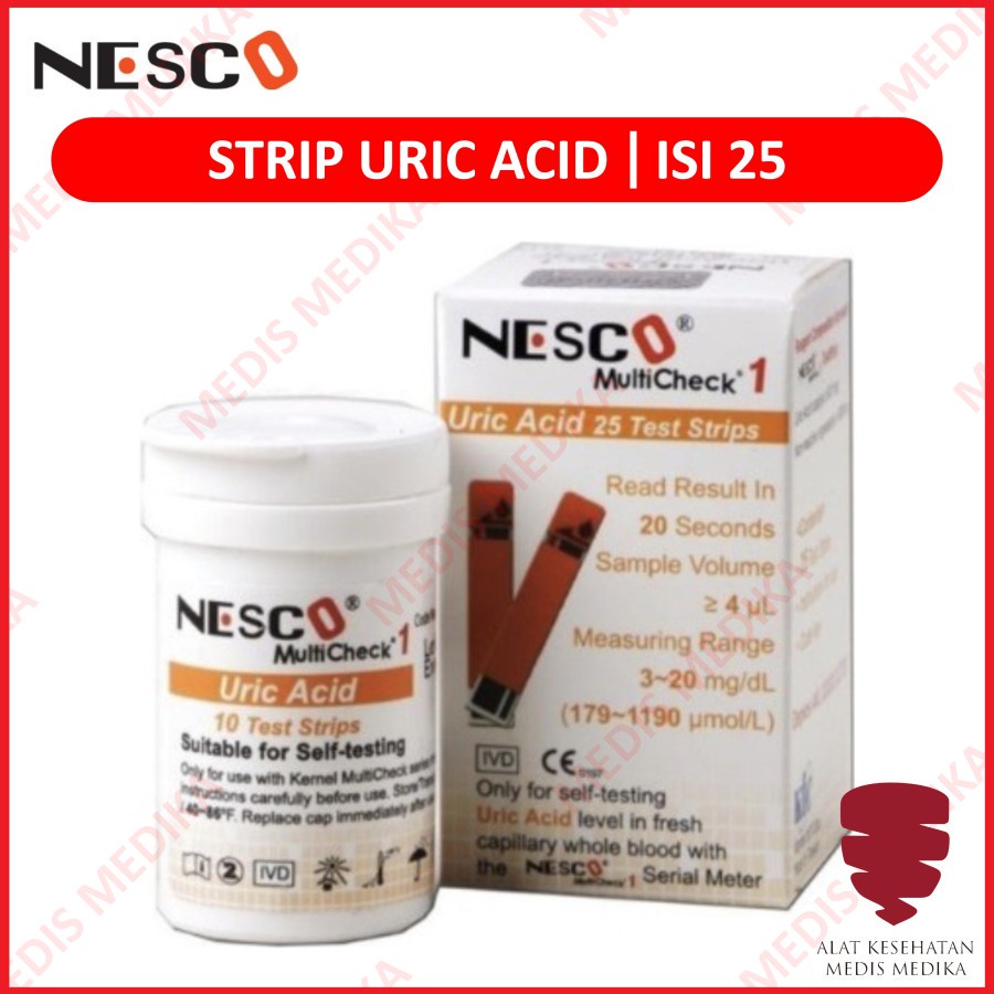 Strip Cholesterol Uric Acid Hemoglobin HB Gula Darah Diagnosa Refill