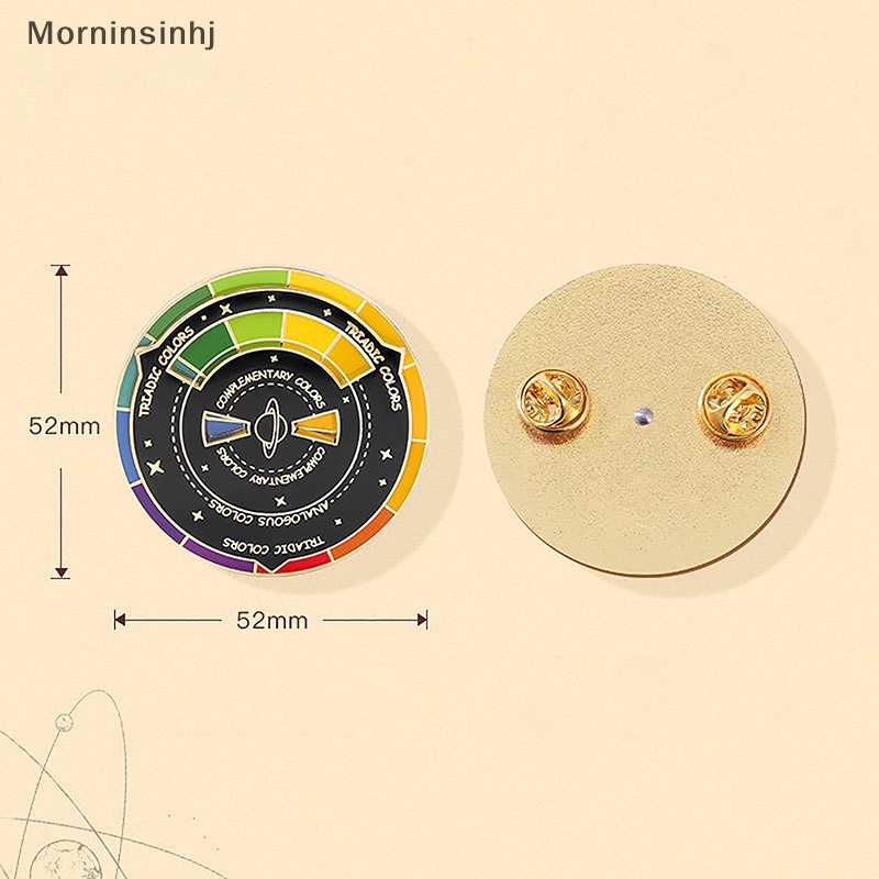 Mornin Whirling Wheel Pin Enamel Color Spinning Wheel Hadiah Warna Bros Warna id