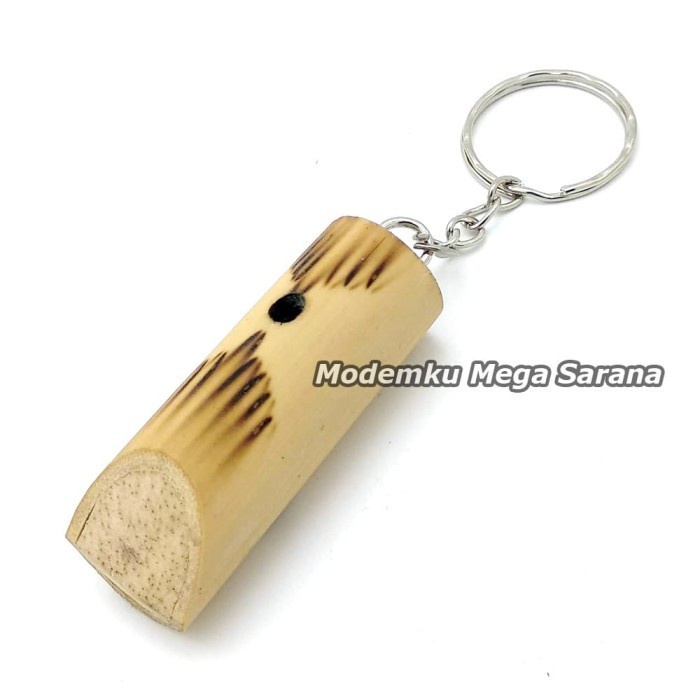 1 Kodi isi 20 - Souvenir Gantungan Kunci Sempritan Peluit Bambu