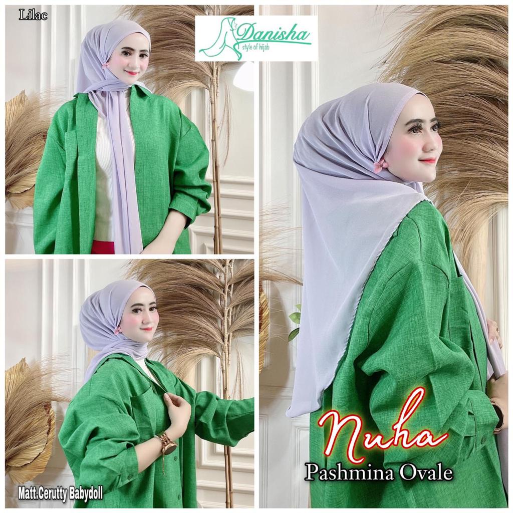 Jilbab Pashmina Oval Nuha Ori Danisha Hijab BY QOID