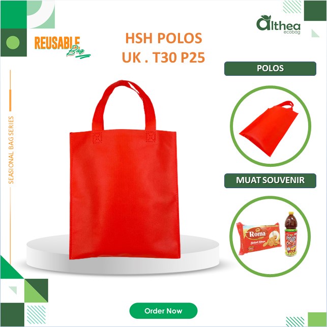 

ALTHEA Goodie Bag Tas Spunbond Tas Kain Murah Tas Polos Tas Seminar Tas Souvenir 30x25