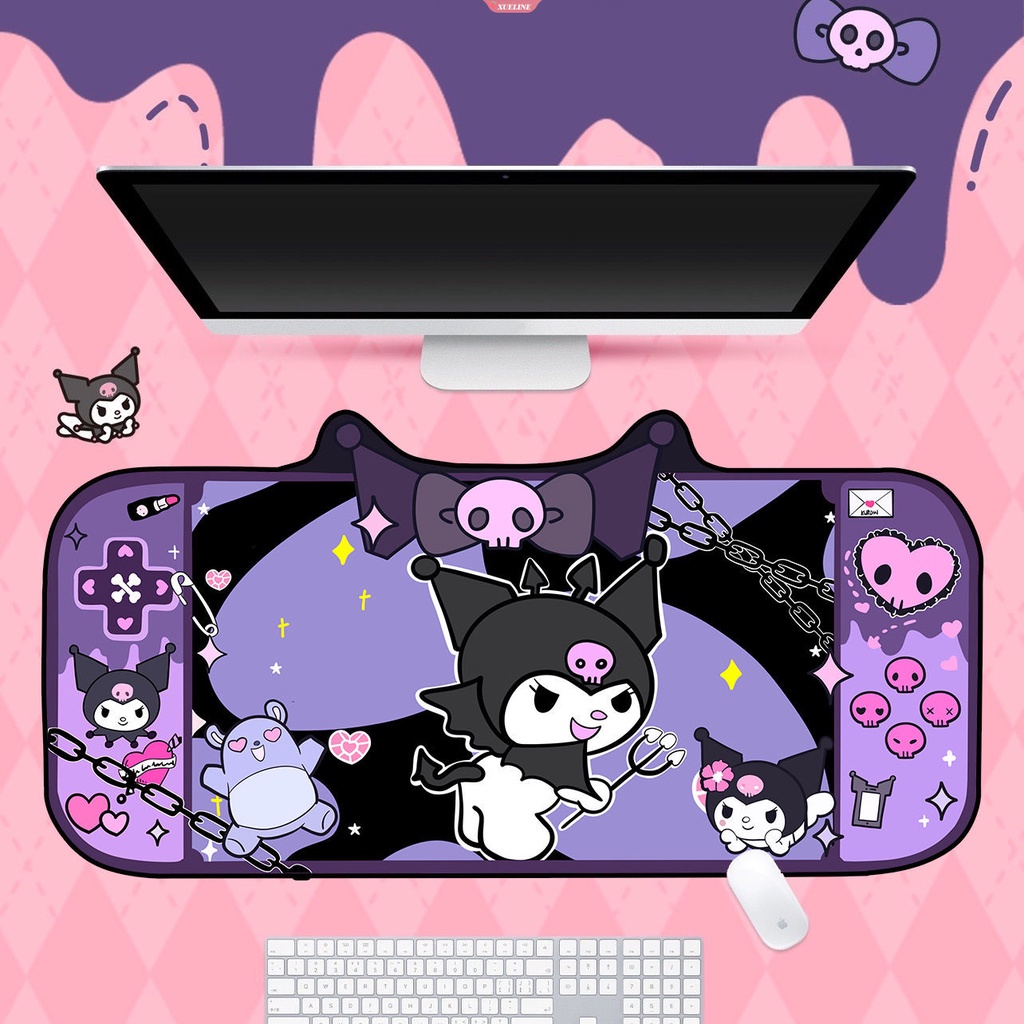 Sanrio Mouse Pad Gaming XL Home New HD Mousepad Kuromi keyboard Pad Non-Slip Karpet Kantor Laptop Mice Pad [WOW]