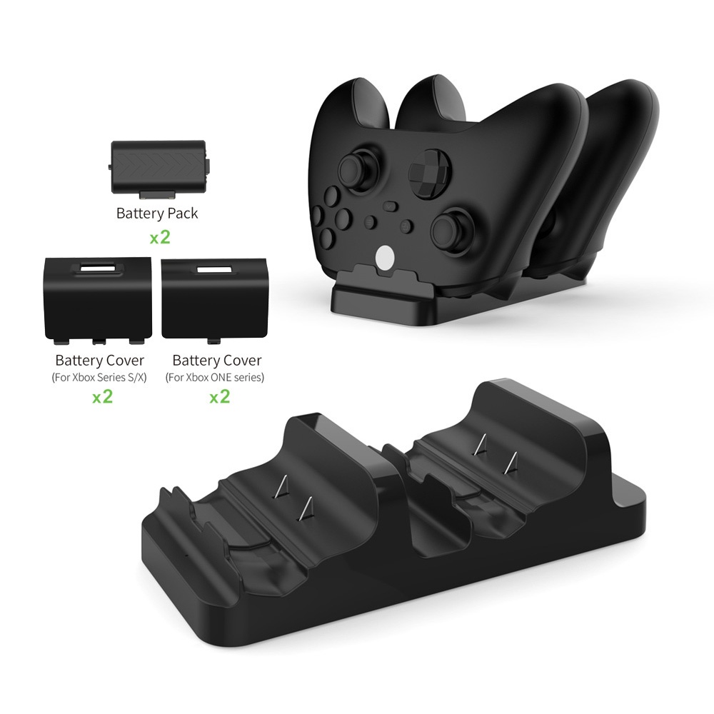 DOBE Dual Charging Dock Xbox Series S/X/One S/X Controller + 2 Battery