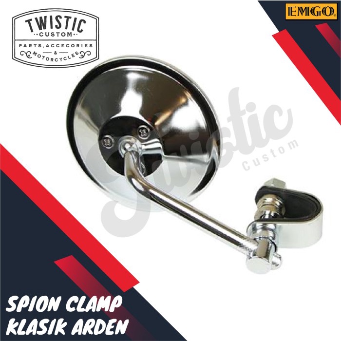 Spion Clamp EMGO Arden Motor Chopper W250 XS650 BSA SR400 Triumph