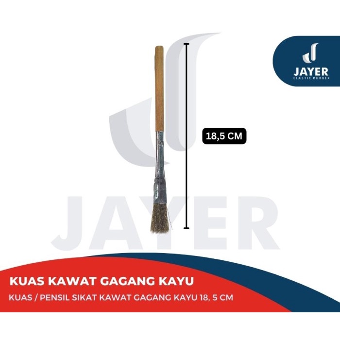 Kuat kawat Gagang kayu 05 inch sikat kawat karat blok mesin dll
