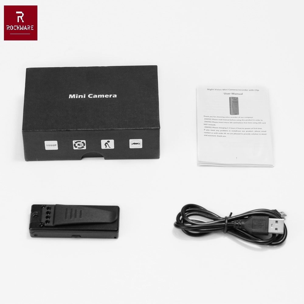 ROCKWARE H92 - Portable Voice Video Recorder - Rotating Camera Lens