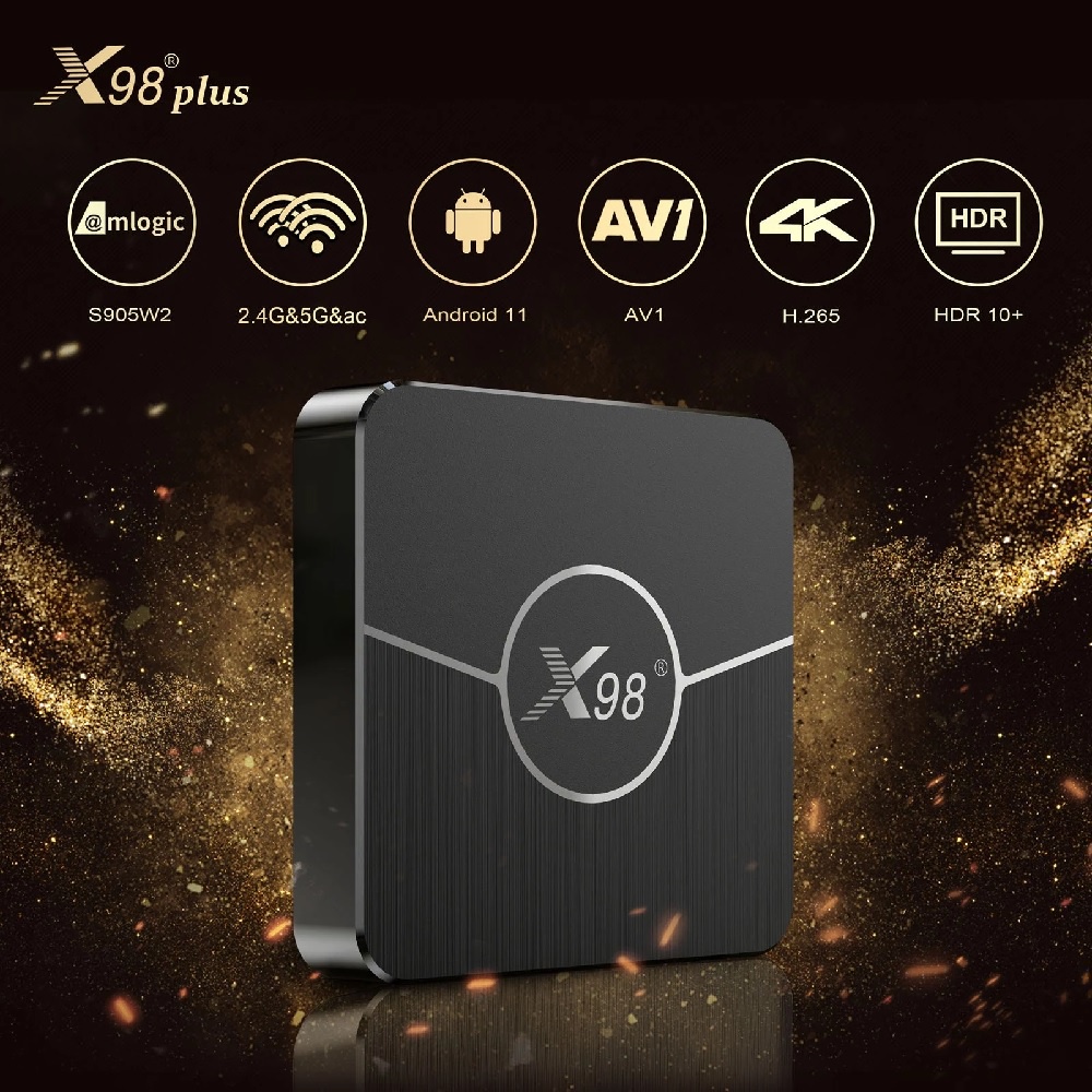 AKN88 - X98 PLUS - Android OS Smart TV Box 4K UHD - RAM 4GB ROM 32GB