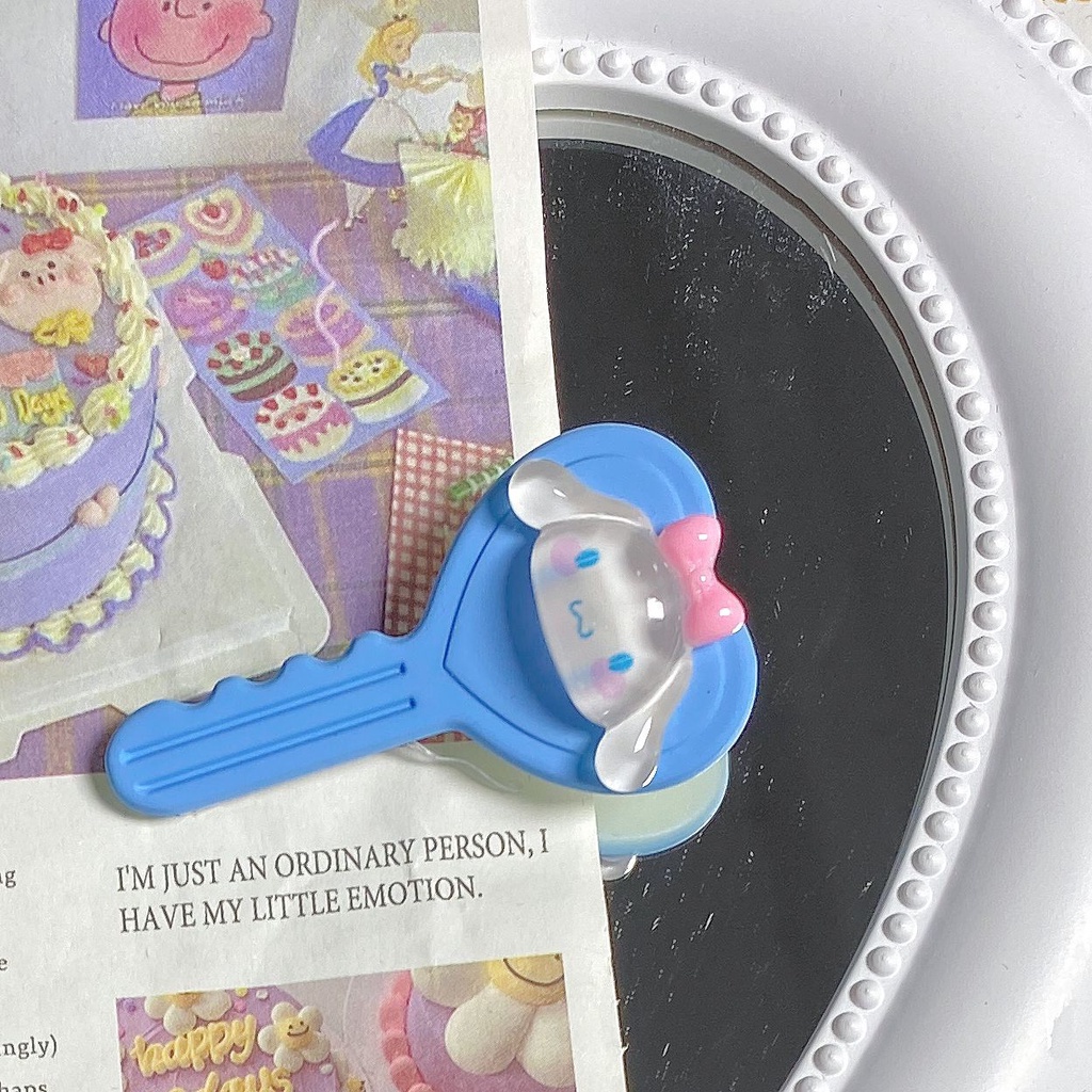 Jepit rambut anak kunci transparan kartun gemerlap sanrio bahan berkualitas import harga grosir bisa cod