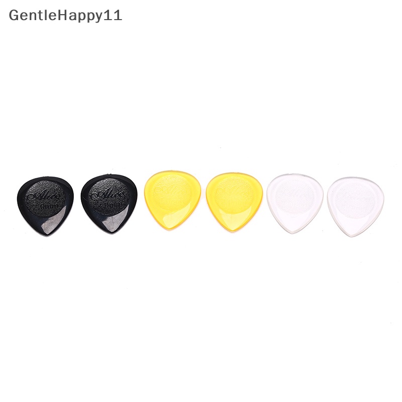 Gentlehappy 6pcs Pick Gitar Tahan Lama Untuk Gitar Elektrik Akustik bass clear plectrum id