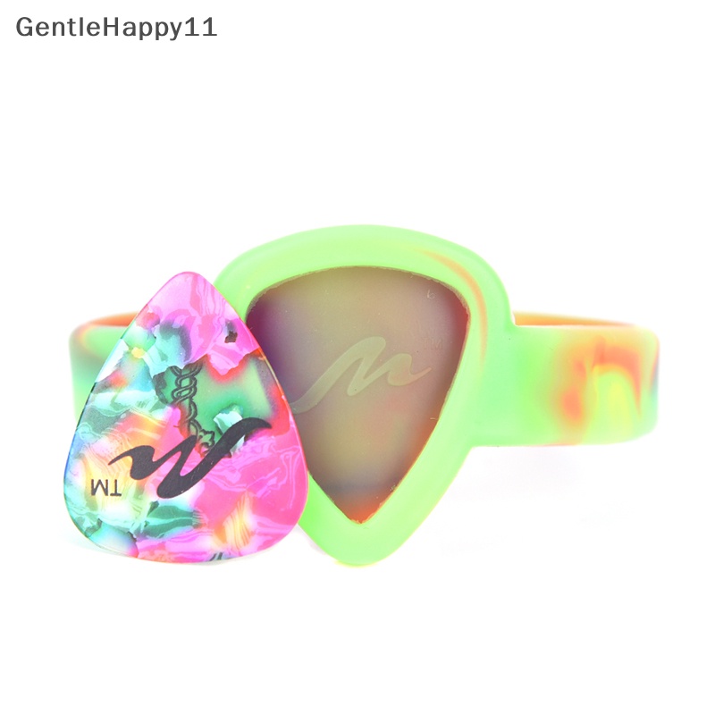 Gentlehappy Guitar Picks Gelang Picks Tali Pergelangan Tangan Pick Pick Bag Guitar Pick Holder Wristband  Id