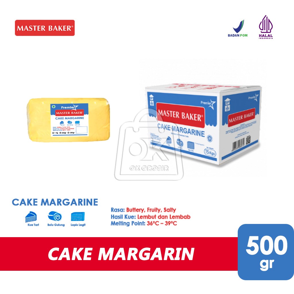 

Margarin Kue CAKE Margarine Premier Master Baker (500 gr)