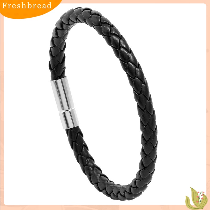 [FRA] Pu Braided Leather Bracelet Hand Decoration Gaya Korea Kasual Semua Pertandingan Perhiasan Siswa