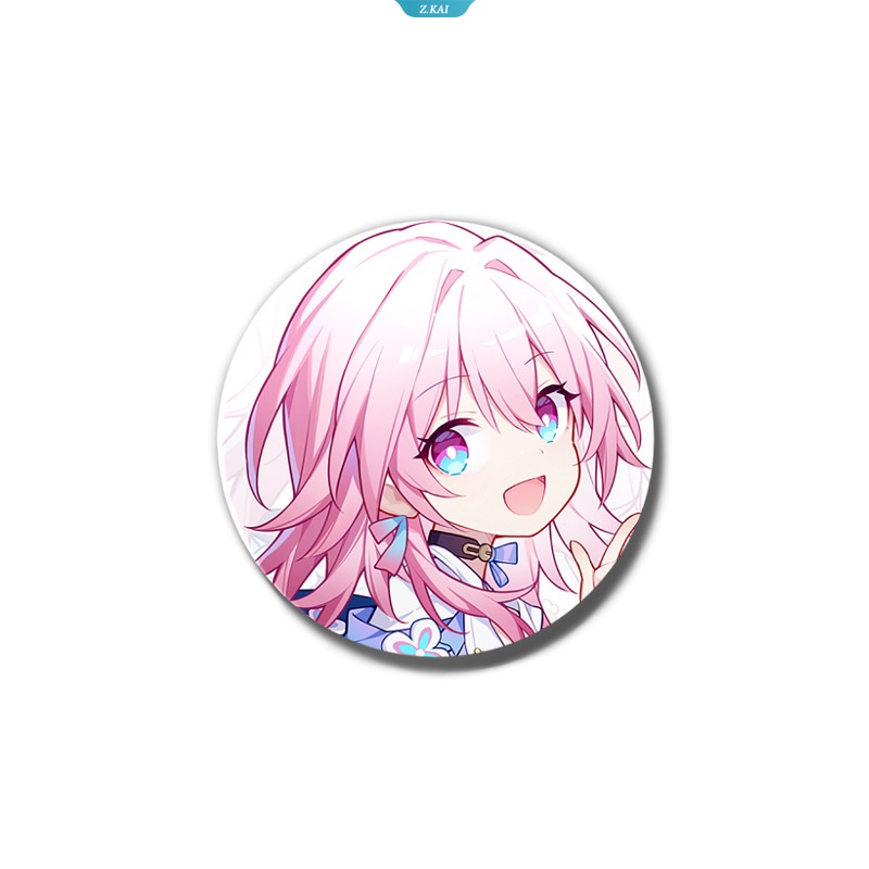 Anime Lencana Honkai Bintang Rel Bilah Kafka Silver Serigala Bailu Fu Xuan Yukong Aksesoris Untuk Pakaian Ransel Lencana Logam Dekorasi Hadiah [ZK]