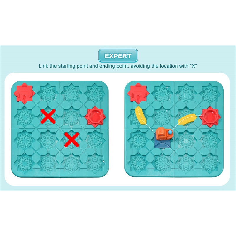 Baru Permainan Puzzle Anak Maze Challenge Game Orang Tua-Anak Latihan Berpikir Logis Track Teknik Mobil Papan Permainan Mainan