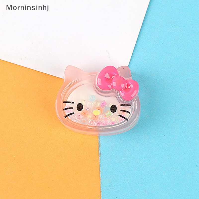 Mornin 6 Pcs Bercahaya Kartun Sanrio Resin Diy Aksesoris Cream Lem Ponsel Shell Patch id