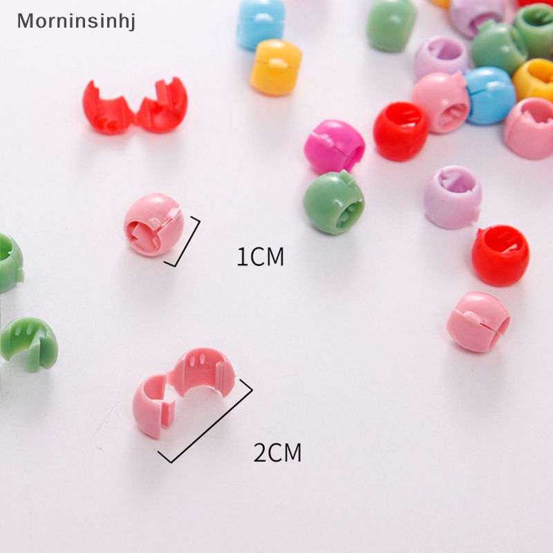 Mornin Lovely Beads Jepit Rambut Untuk Anak Perempuan Warna Permen Bahan Plastik Klip Rambut Mini Barrette id