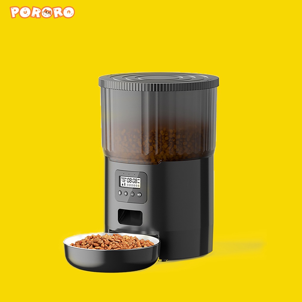 PORORO - Automatic Pet Feeder Tempat - Makan Hewan Peliharaan Otomatis Food Dispenser 4L -