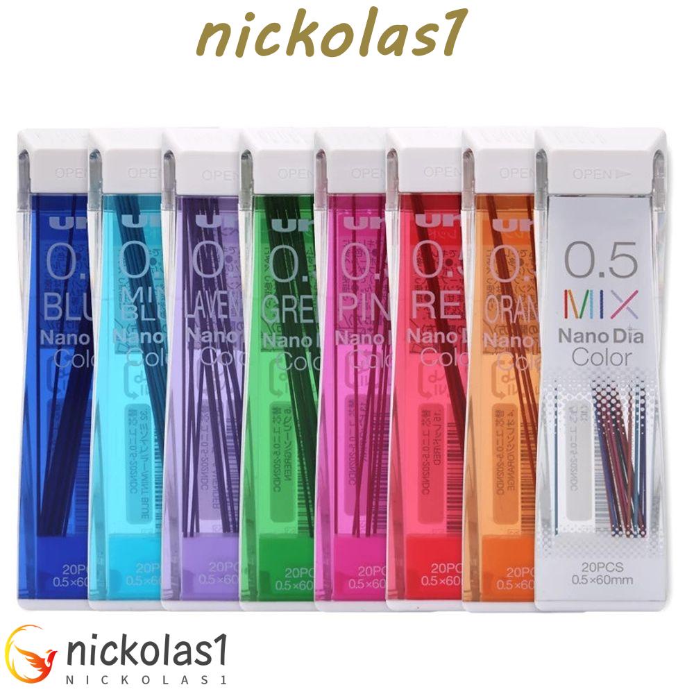 Nickolas1 Isi Ulang Pensil Mekanik Perlengkapan Kantor Sekolah Grafit Memimpin 0.5mm Art Sketch Painting Colored Pencil Leads