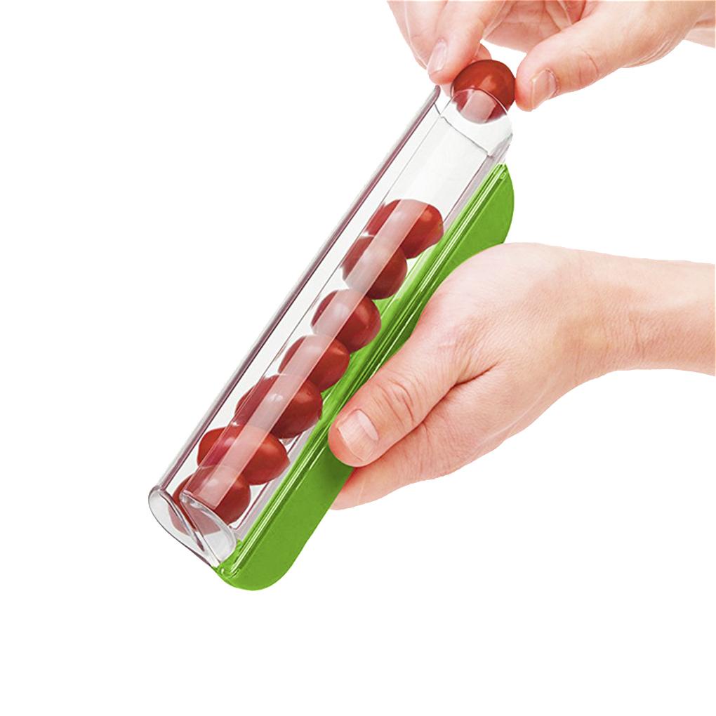 Alat Pengiris Tomat Manual Anggur Stainless Steel Alat Pengiris Gadget Rumah Tangga Aksesoris Strawberry Kentang Sayur Salad