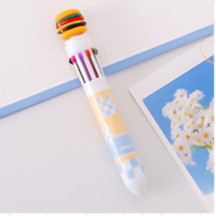 

ballpoint 10in1 karakter makanan lucu warna McD 10 warna / 10 Colour