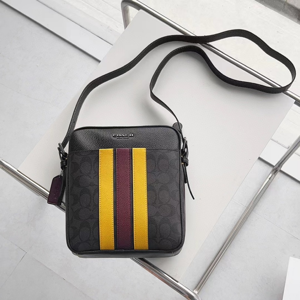 Coach CG471 Hudson Crossbody 21 With Varsity Stripe