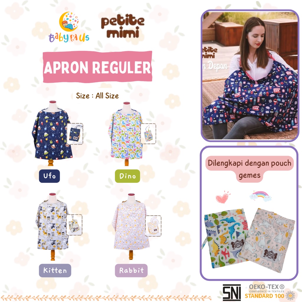 Petite Mimi Apron Menyusui - Apron Depan Reguler