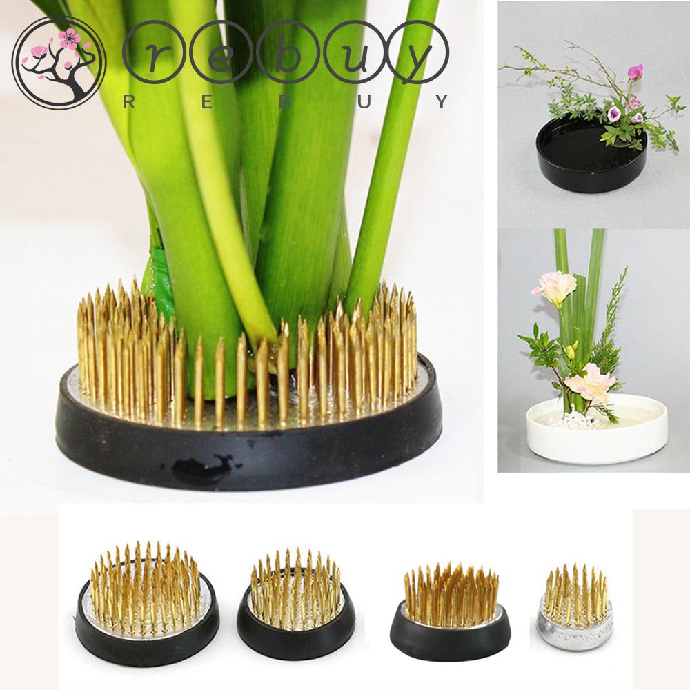 REBUY Ikebana Holder Floristry Rangkaian Bunga Runcing Kenzan Art Alat Tetap