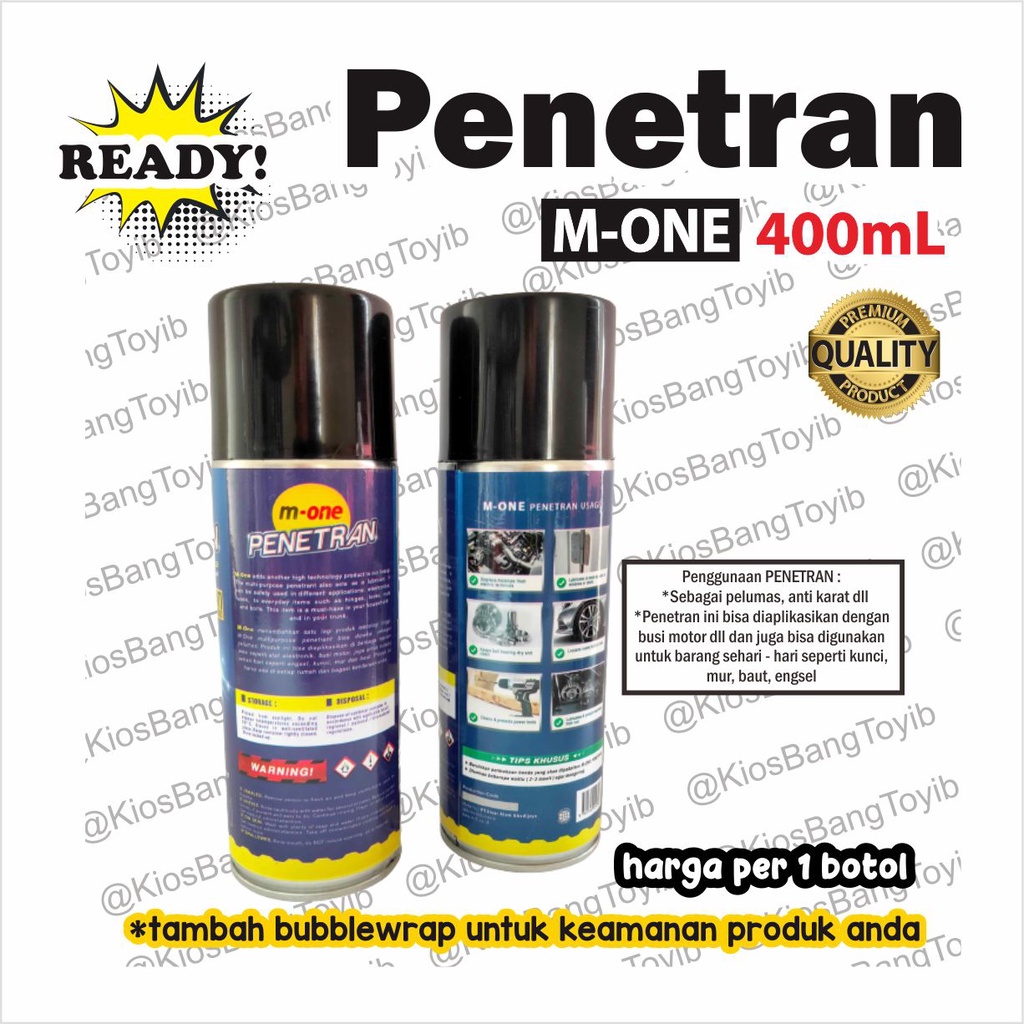 Penetran Oil Cairan Anti Karat / Korslet Listrik 400mL (M-ONE)