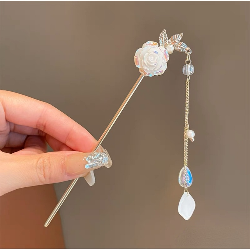 Camelia Rumbai Hiasan Kepala Baru Cina Kuno Harian Headpieces Hairstick Jewelry