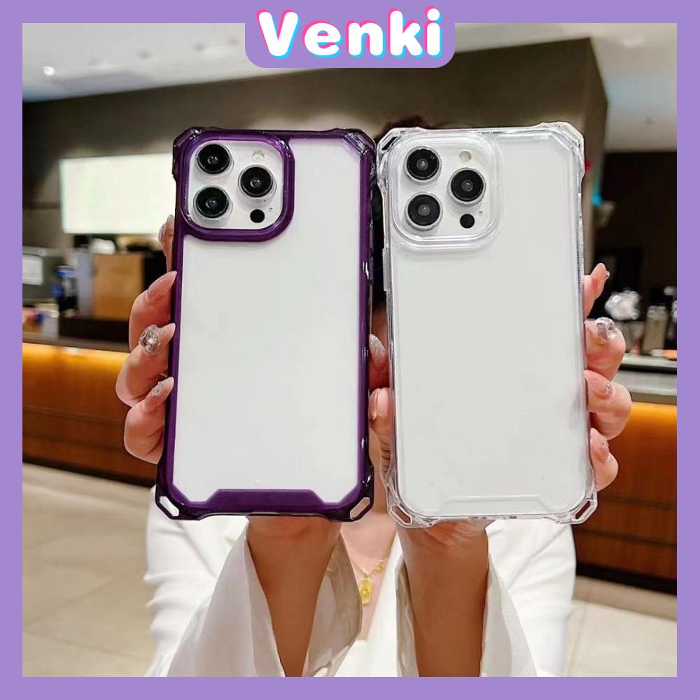 VENKI - Untuk iPhone 11 Case Polos Case Empat Sudut Lanyard Shockproof Protector dengan Lanyard Gelang Bening Akrilik Kompatibel dengan iPhone 14 Pro Max 13 Pro Max iPhone 12 Pro Max XR