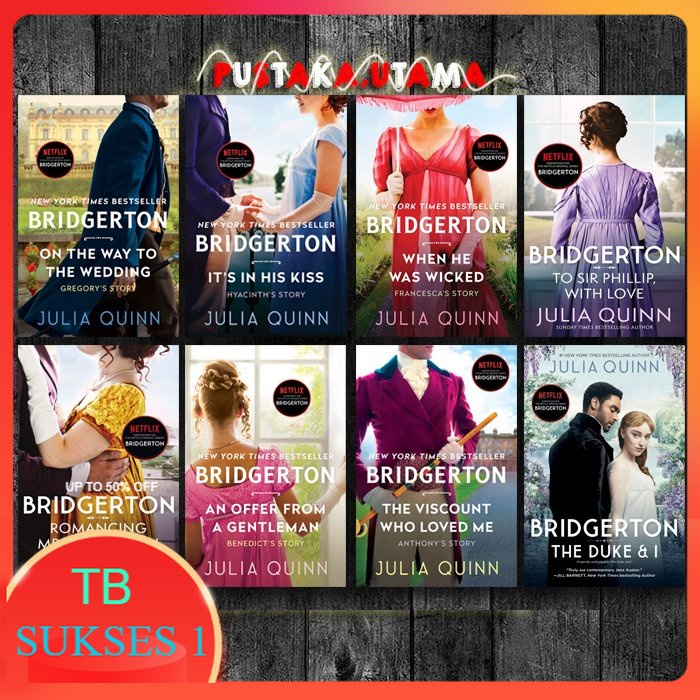 Bridgertons (8 book series) by Julia Quinn