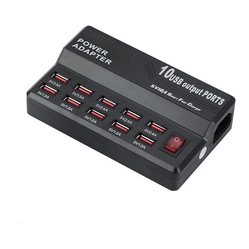 404 WLX-838 USB Power Adapter 10 Port 12A Fast Charging