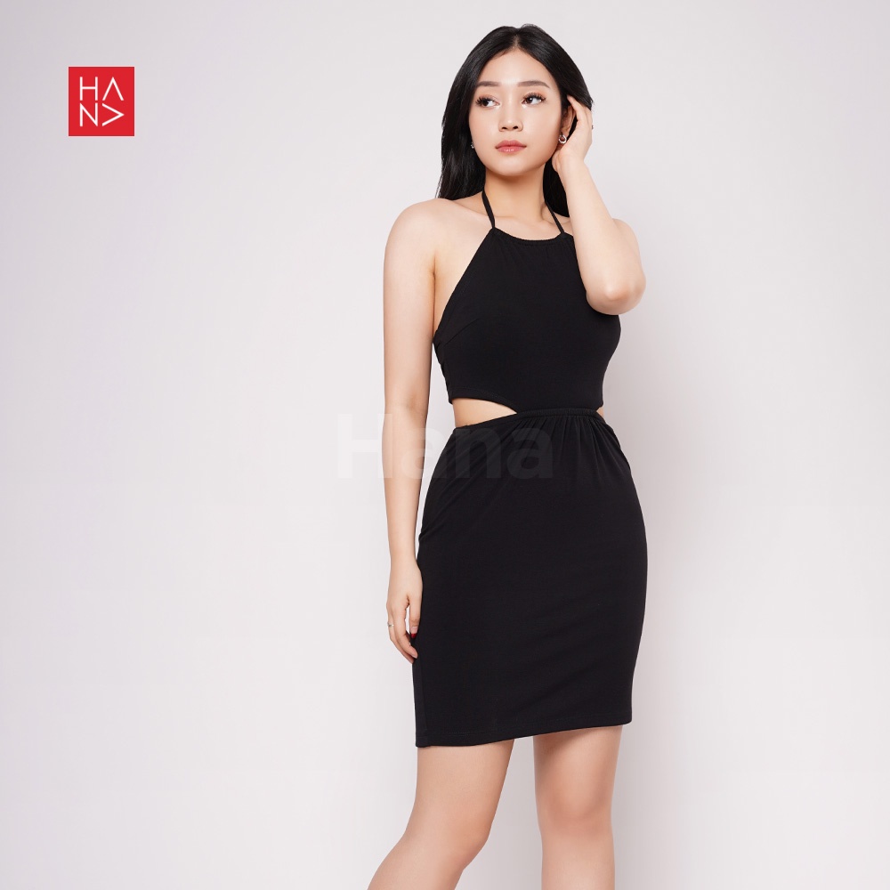 Hana Fashion - Duma Backless Mini Dress Wanita Korean Dress - CD074